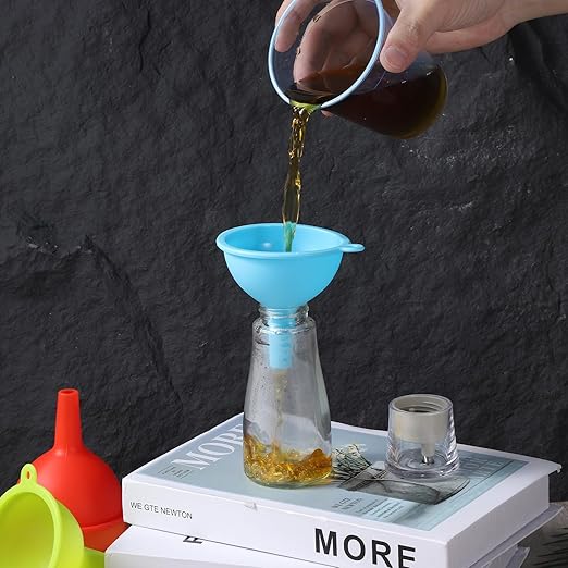 4 Pack Kitchen Silicone Funnel, Kitchen Funnel Set, Canning Silicone Funnels - Image 5