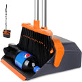 Broom and Dustpan Set with 51'' Long Handle, Upright Broom and Dustpan Combo by Tiumso