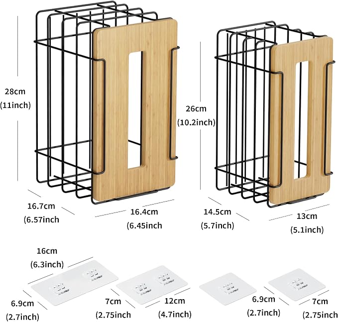 2 Pack Grocery Bag Holder for Plastic Bags - Image 3