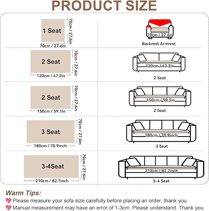OTOB Pet Couch Covers for 3 Cushion Couch Sofa, Washable & Non Slip Fuzzy Plush - Image 7