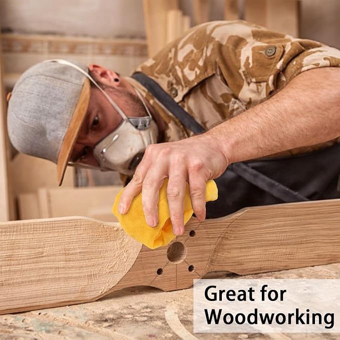 8 Pack Tack Cloths, Tack Rags for Woodworking, 17.7 x 35.4 in Tac Cloth Dust - Image 4