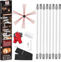 26 Feet Chimney Sweep Kit, Chimney Cleaning Kit by cleancraft