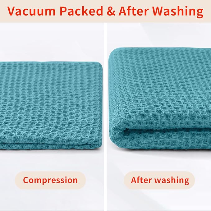 Homaxy 100% Cotton Waffle Weave Kitchen Dish Towels, Ultra Soft Absorbent Quick - Image 8