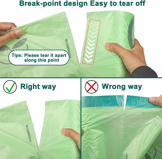 13 Gallon, Compostable Trash Bags - Image 5