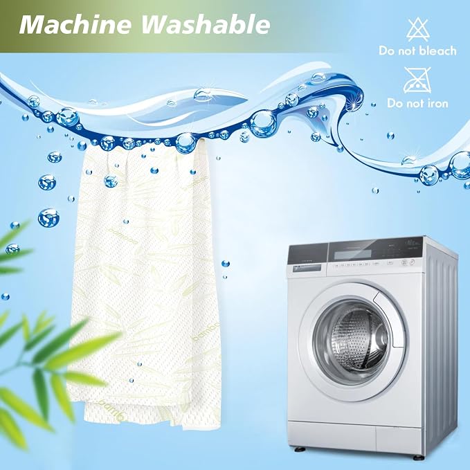 Twin XL Mattress Protector Waterproof Mattress Pad Washable Bamboo Rayon - Image 7