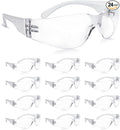 amoolo Clear Safety Glasses Bulk of 24, Protective Eyewear by amoolo