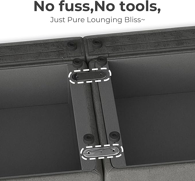 CHITA Small Modular Sectional Fabric Sofa Set, Extra Comfty Loveseat Cloud Couch - Image 3