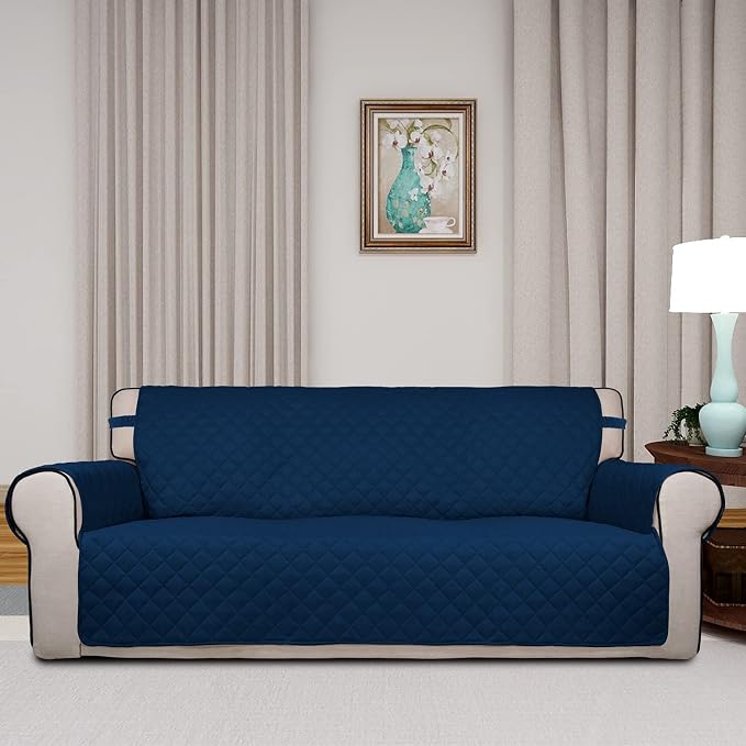 PureFit Reversible Quilted Sofa Cover, Water Resistant Slipcover Furniture - Image 2