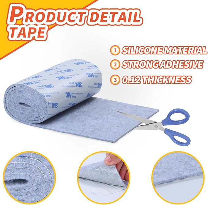 Felt Furniture Pads, Heavy Duty Felts Strip Roll - Image 6