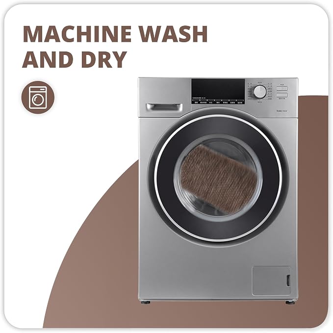 Toilet Rugs U Shaped Bathroom Rug, Machine Washable Non Slip Quick Dry Super - Image 5