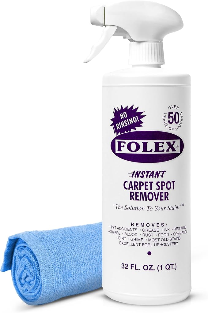 FOLEX Instant Carpet Spot Remover 32 oz – Powerful Stain Remover by FOLEX