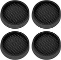 2X2 Round Rubber Caster Cups, Non Slip Furniture Pads, Anti-Slip Gripper by VOCOMO