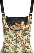2 Pcs Floral Clothes Pin Hanging Bag by Unknown