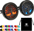 2 Pieces 316L Car Aromatherapy Oil Diffuser Air Freshener by Tatuo