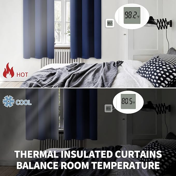 BGment Small Blackout Curtains 36 Inch Length - Image 4