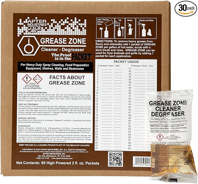 Grease Zone, Food Safe Cleaner and Degreaser, by ApterIndustries