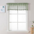 Chyhomenyc Sheer Sage Green Valances by Chyhomenyc