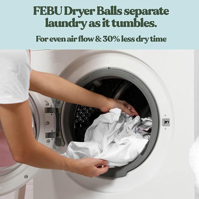 FEBU Wool Dryer Balls, XL | 100% New Zealand Wool | Natural, Reusable Fabric - Image 7
