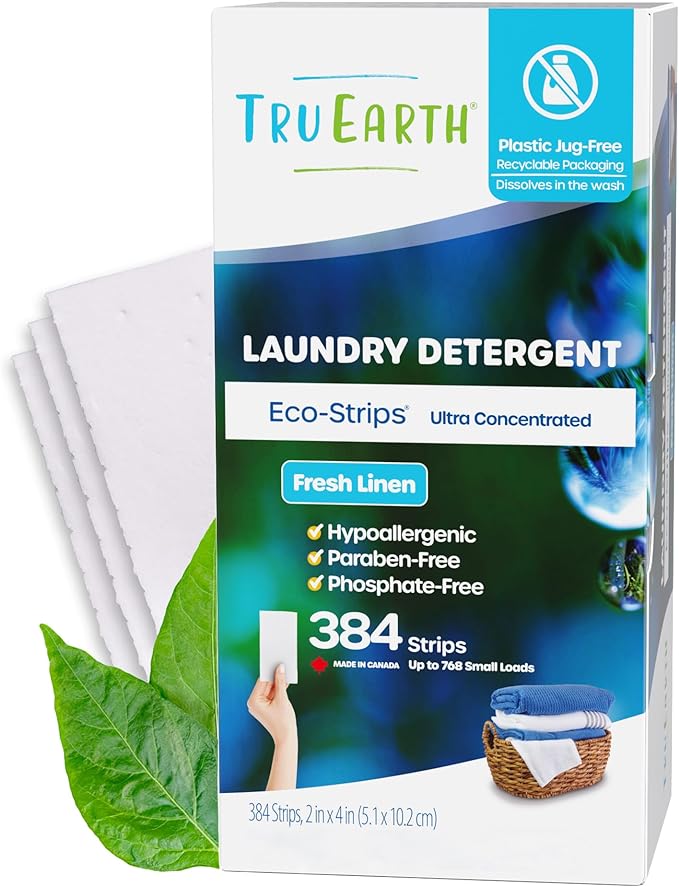 Tru Earth Compact Dry Laundry Detergent Sheets, Travel Sheets by TruEarth