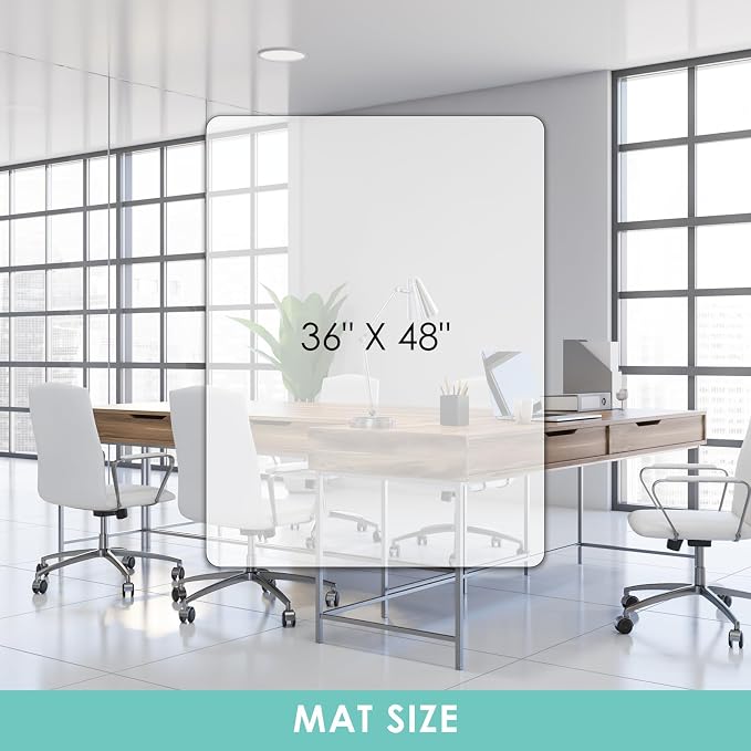 Vicwe Office Chair Mat for Hard Floor, Easy Glide for Chairs - Image 7