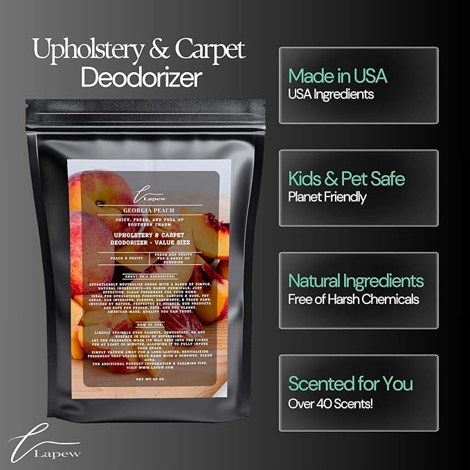 Georgia Peach Carpet Freshener Powder Refill 36 oz | Powerful Odor Eliminator - Image 5