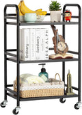 HDANI 3 Tier Rolling Cart Shelves, Heavy Duty Multifunctional Metal by HDANI