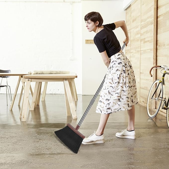 kelamayi Upgrade Broom and Dustpan Set, Self-Cleaning - Image 5