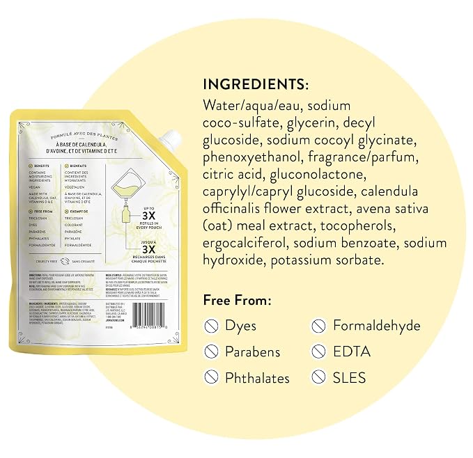 J.R. Watkins Foaming Hand Soap Refills, Alcohol-Free Hand Wash, Cruelty-Free - Image 6