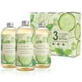 ROMIIE ZOI Liquid Hand Soap Refills Gift Set – Cucumber & Mint Scent – 3 Pack – by ROMIIEZOI