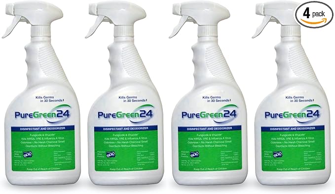 PureGreen24 Safe & Effective Disinfectant. Kills Deadly Germs including RSV by PUREGREEN24
