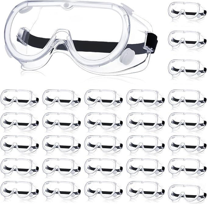 Yunsailing Protective Safety Goggles Lab Over Glasses Clear Anti Fog Eye by Yunsailing