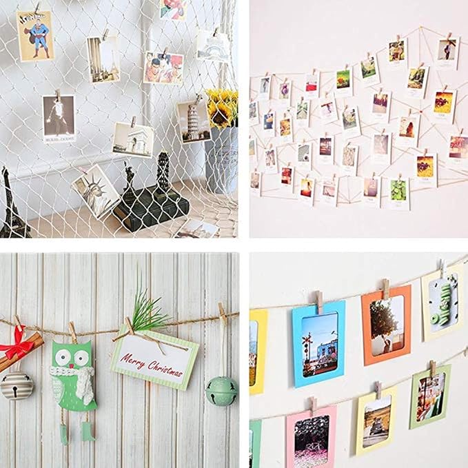 DurReus Small Wooden Clips Pictures Hanger - Image 7