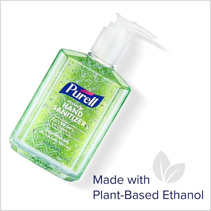PURELL Advanced Hand Sanitizer Soothing Gel, Fresh Scent, 8 fl oz Pump Bottle - Image 8
