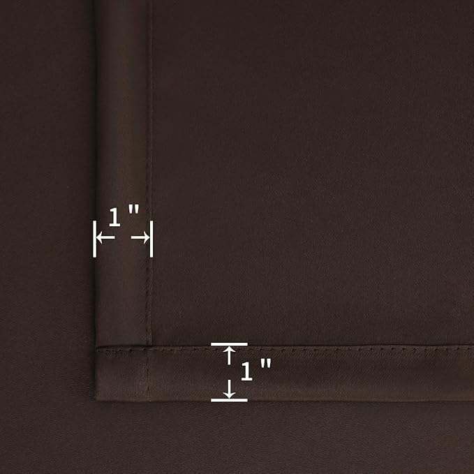 BGment Brown Blackout Curtains for Bedroom 63 Inch Length - Image 6