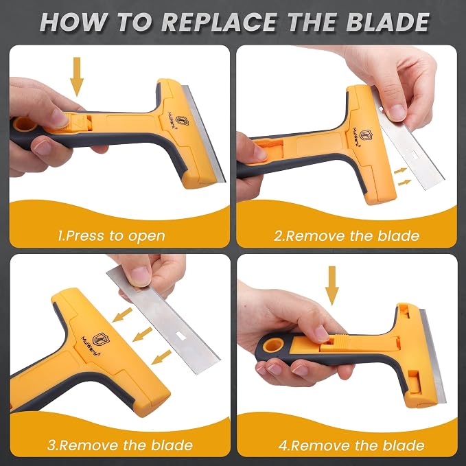 MulWark Razor Blade Scraper Tool Set, 3-Piece - Image 4