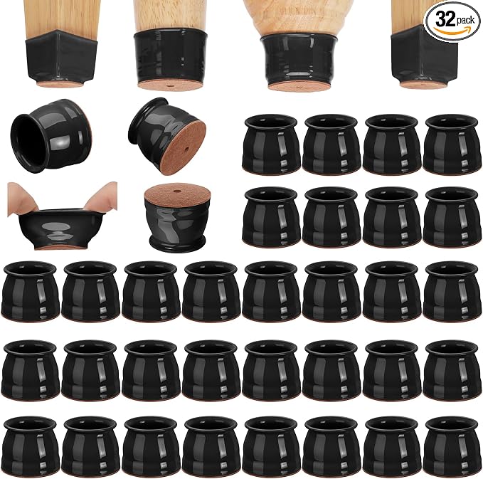 CHUNZEXI 32 Pack Chair Leg Floor Protectors by CHUNZEXI