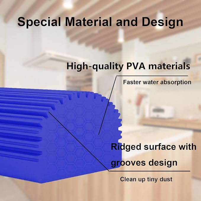 6-Pack Damp Clean Duster Sponge, Magic Sponge Eraser - Image 3