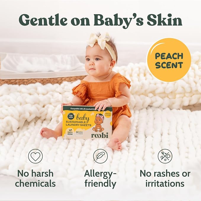 Roobi Baby Laundry Detergent Sheets. Specially Formulated - Image 4