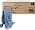 KLEEN HANDLER HEAVY DUTY Commercial Mop Head Replacement, Wet Industrial Blue by BisonLife