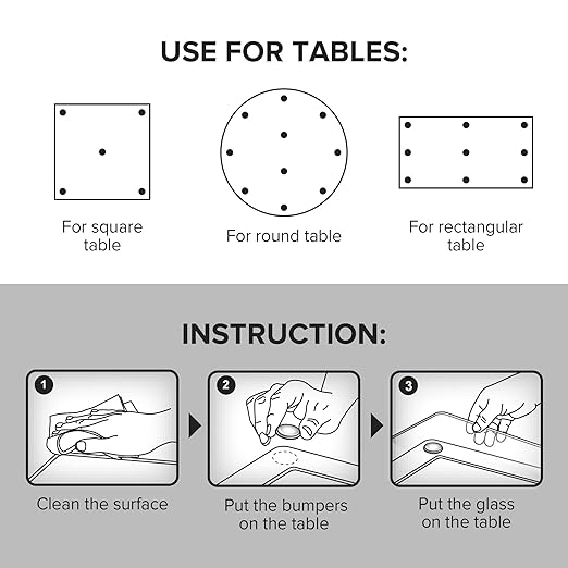 X-Protector Glass Table Top Bumpers - Image 6