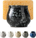 Kitchen Sponge Holder, Ceramic Dish Sponge Holder Kithen Sink Organizer by LAUCHUH
