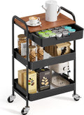 TOOLF 3-Tier Utility Rolling Cart by TOOLF