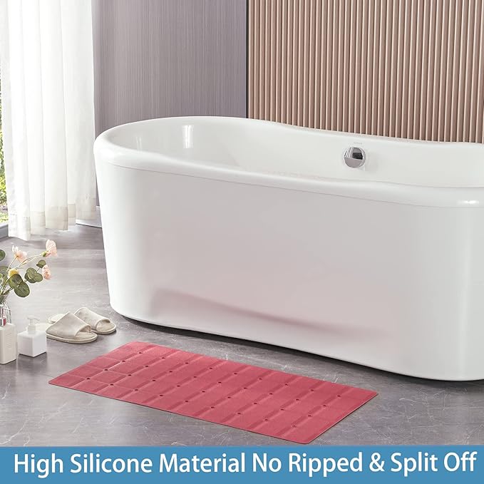 Foldable Silicone Bathtub Mat: Jumbo Size Heavy Duty Safety Bath Mat - Image 6