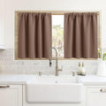 RYB HOME Blackout Curtains for Kitchen, Over Sink Privacy Curtains Window Decor by RYBHOME