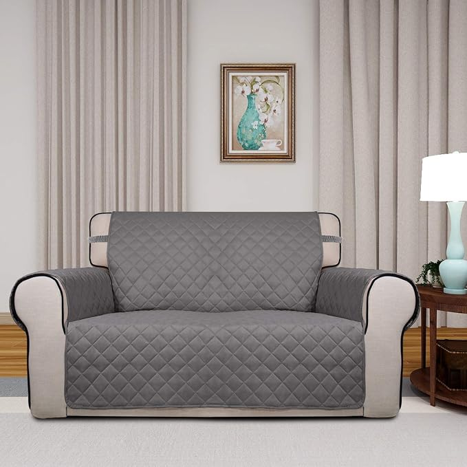 PureFit Reversible Quilted Sofa Cover, Water Resistant Medium Slipcover - Image 2