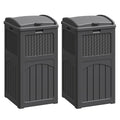 Flamaker 30 Gallon Trash Can, Resin Outdoor Garbage Can by Flamaker
