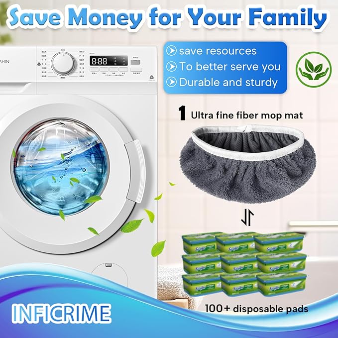 6 Pack Reusable Microfiber Mop Pads Compatible - Image 4