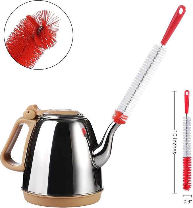 ALINK 5-Pack Red Bottle Brush Cleaner Set - Image 4