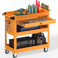 3 Tier Rolling Tool Cart on Wheels, Heavy Duty Service Cart Industrial Utility by Bettertoolsforbetterlife