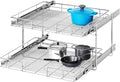 2 Tier Individual Pull Out Cabinet Organizer 25½" W x 21½" D, Heavy Duty by Unknown